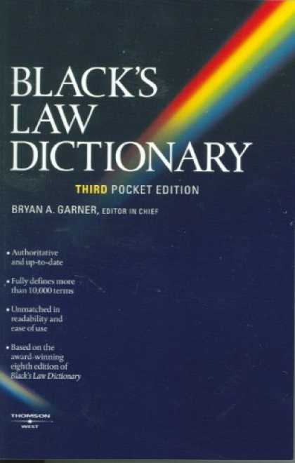 Bestsellers (2007) - Black's Law Dictionary (Pocket), 3rd Edition