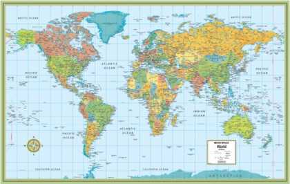Bestsellers (2007) - World Rolled Map (M Series World Wall Maps) by Robert G. Enzel