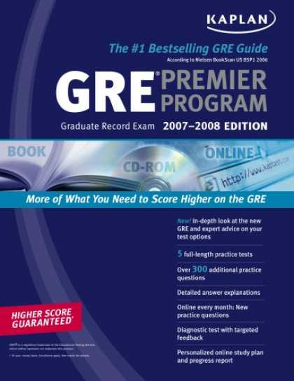 Bestsellers (2007) - Kaplan GRE Exam 2007-2008 Premier Program (w/ CD-ROM) by Kaplan