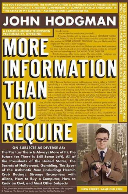 Bestsellers (2008) - More Information Than You Require by John Hodgman