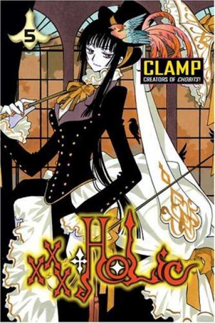 Bestselling Comics (2006) - xxxHOLiC Vol.5 (Xxxholic (Graphic Novels)) by Clamp - One Girl - One Bird - Hair - Stick - White Cloth