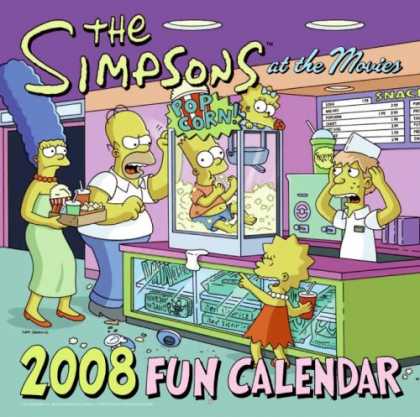Bestselling Comics (2007) - The Simpsons 2008 Fun Calendar (Simpsons (Harper)) by Matt Groening