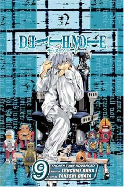 Bestselling Comics (2007) - Death Note, Volume 9 by Tsugumi Ohba - Robots - Chair - Pajamas - Anime - Silver Hair