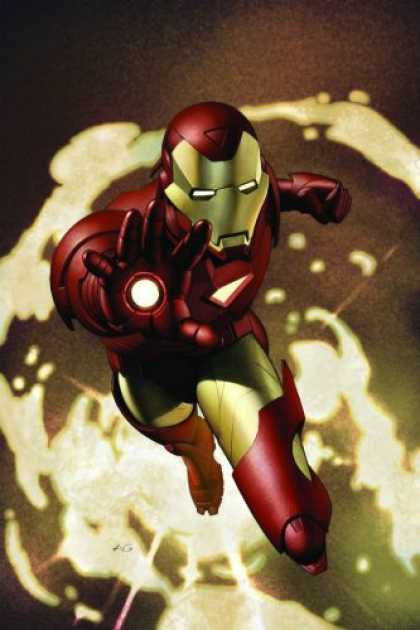Bestselling Comics (2007) - Iron Man Vol. 1: Extremis by Warren Ellis - Iron Man - Flying - Iron Man Fights Evil - Maroon And Gold - Iron Man Fights Back