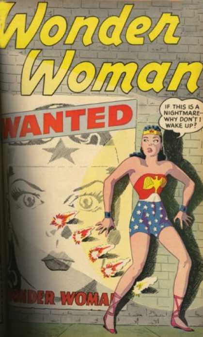 Bestselling Comics (2007) - Showcase Presents: Wonder Woman, Vol. 1 by Robert Kanigher - Poster - Wanted - Nightware - Wake Up - Gunfire