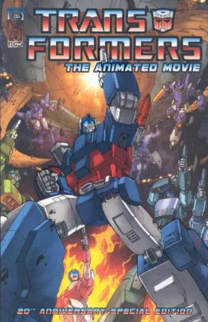 Bestselling Comics (2007) - The Transformers: Animated Movie Adaptation (Transformers) by Bob Budiansky - Transformers - The Animated Movie - 20th Anniversary Special Edition - Optimus Prime - Galvatron