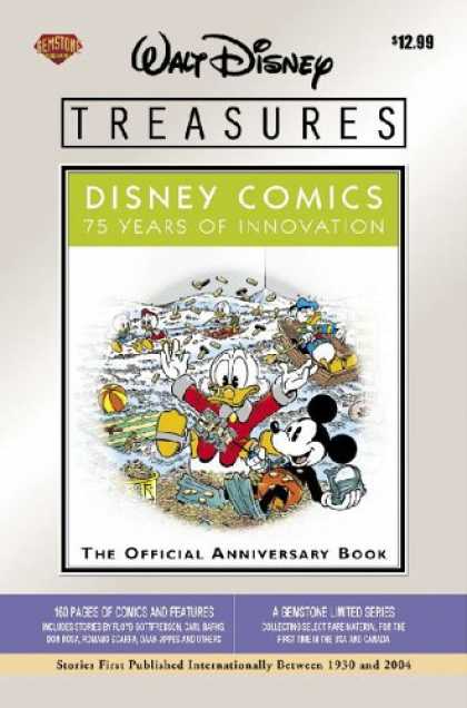Bestselling Comics (2007) - Walt Disney Treasures - Disney Comics: 75 Years of Innovation by Floyd Gottfreds - Disney - Donald - Mickey - Anniversary - Gemstone
