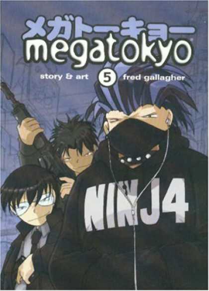 Bestselling Comics (2007) - Megatokyo: Volume 5 (Megatokyo) by Fred Gallagher - Megatokyo - Ninjas - Gun - Blue Hair - Japanese