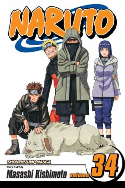 Bestselling Comics (2008) - Naruto, Volume 34: Naruto (Naruto (Graphic Novels)) (v. 34) - Masashi Kishimoto - Shonen Jump Manga - One Girl Standing - One Boy Sitting - One Dog