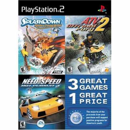 Bestselling Games (2006) - Splashdown Rides Gone Wild, ATV Offroad Fury 2, and Need For Speed Hot Pursuit 2