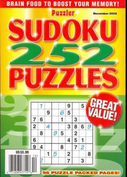Bestselling Magazines (2008) - Sudoku, December 2008 Issue