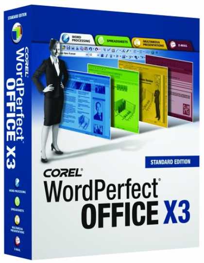 Bestselling Software (2008) - WordPerfect Office X3 Standard [OLD VERSION]
