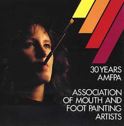 Books About Art - 30 Years AMFPA: Association of Mouth and Foot Painting Artists