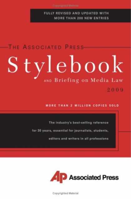 Books About Media - The Associated Press Stylebook 2009 (Associated Press Stylebook and Briefing on