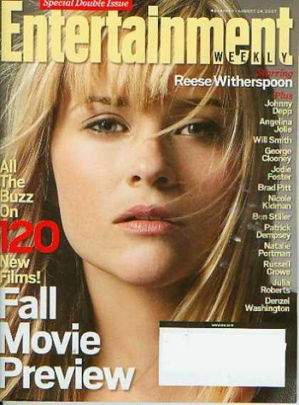 Books About Movies - Entertainment Weekly August 24 2007 - Reese Witherspoon, 120 New Films Fall Movi
