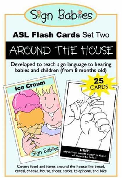 Books About Parenting - Sign Babies ASL Flash Cards, Set Two: Around the House