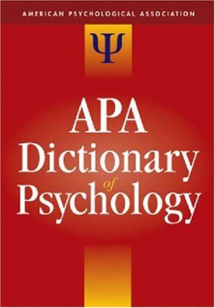 Books About Psychology - The APA Dictionary of Psychology