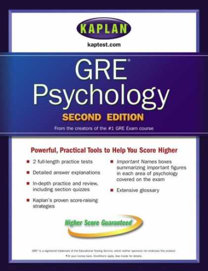 Books About Psychology - Kaplan GRE Psychology