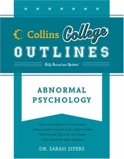 Books About Psychology - Abnormal Psychology (Collins College Outlines)