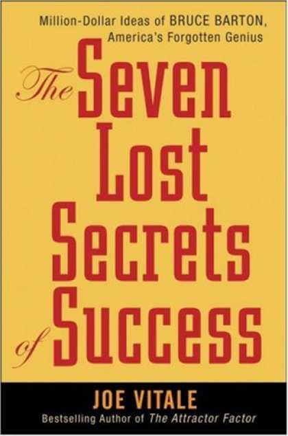 Books About Success - The Seven Lost Secrets of Success: Million Dollar Ideas of Bruce Barton, America