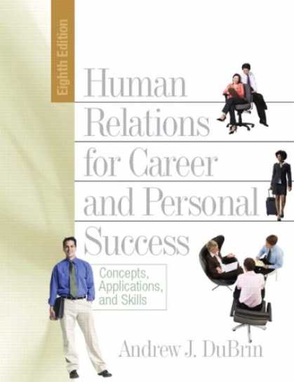 Books About Success - Human Relations for Career and Personal Success: Concepts, Applications, and Ski