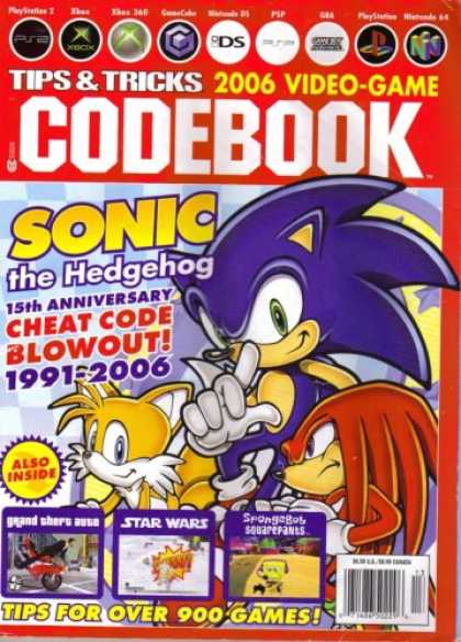 Books About Video Games - Tips & Tricks 2006 Video-game Codebook (Featuring Sonic the Hedgehog 15th Annive