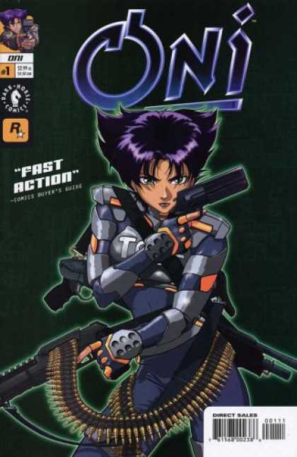 Books About Video Games - ONI # 1-3 Animae Story Inspired By Playstation2 Video Game (ONI (2001 DARK HORSE