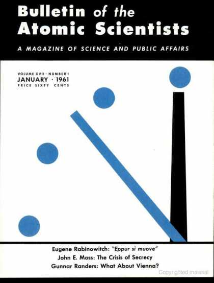 Bulletin of the Atomic Scientists - January 1961