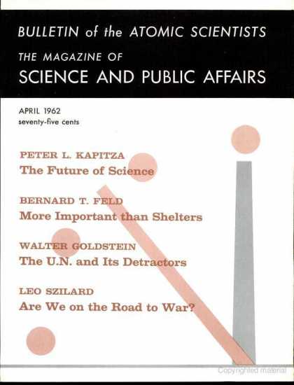 Bulletin of the Atomic Scientists - April 1962