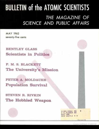 Bulletin of the Atomic Scientists - May 1962