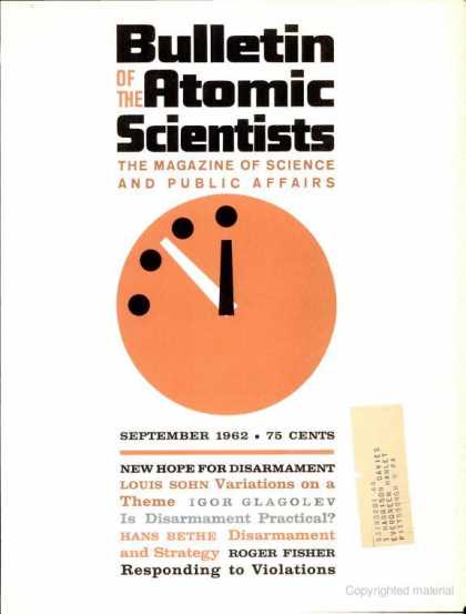 Bulletin of the Atomic Scientists - September 1962