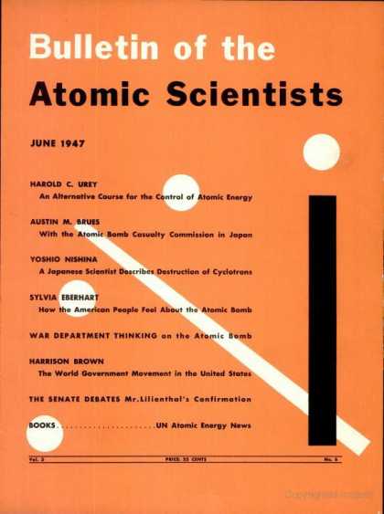 Bulletin of the Atomic Scientists - June 1947