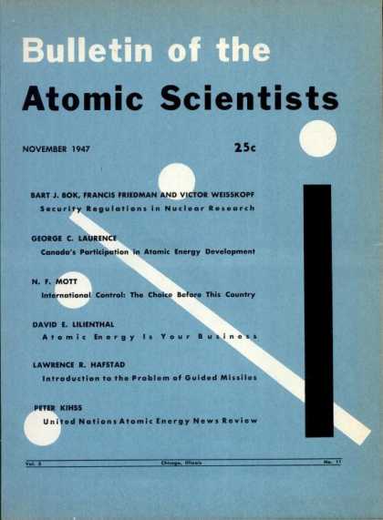 Bulletin of the Atomic Scientists - November 1947