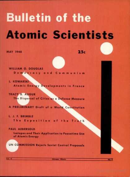 Bulletin of the Atomic Scientists - May 1948
