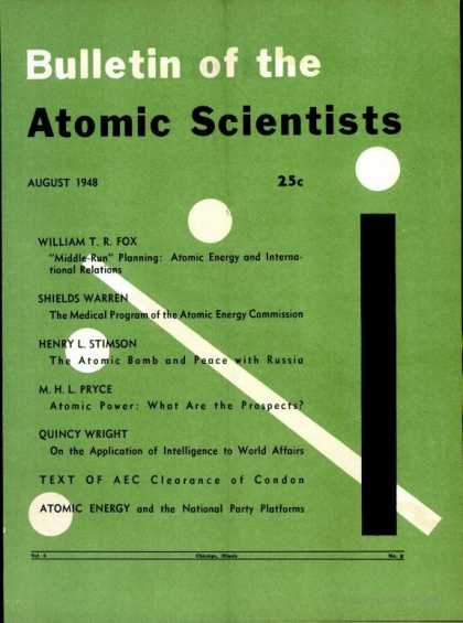 Bulletin of the Atomic Scientists - August 1948