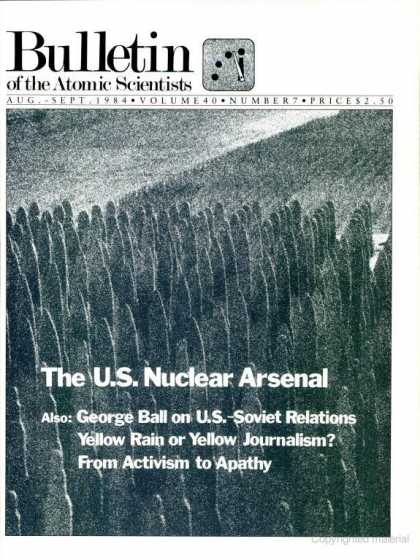 Bulletin of the Atomic Scientists - August 1984