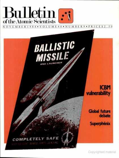 Bulletin of the Atomic Scientists - November 1984