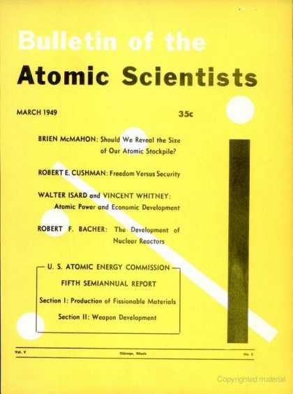 Bulletin of the Atomic Scientists - March 1949
