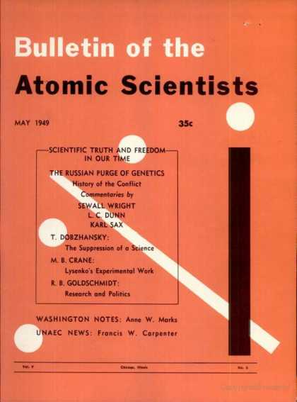 Bulletin of the Atomic Scientists - May 1949