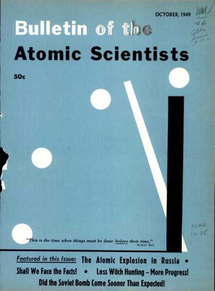 Bulletin of the Atomic Scientists - October 1949
