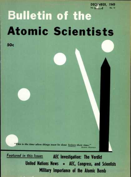 Bulletin of the Atomic Scientists - December 1949