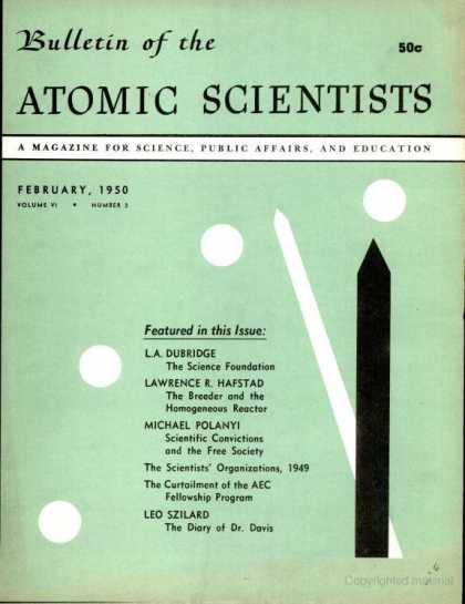 Bulletin of the Atomic Scientists - February 1950