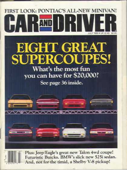 Car and Driver - July 1989