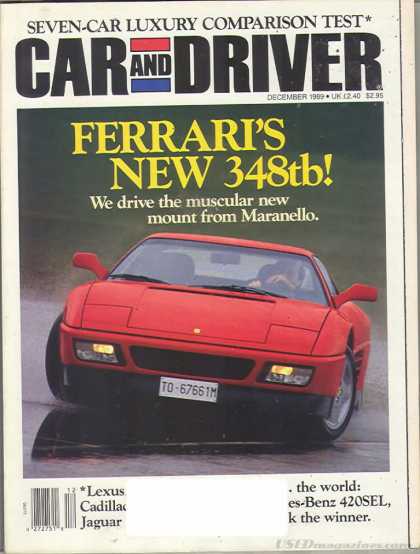 Car and Driver - December 1989
