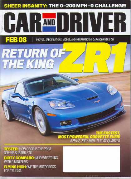 Car and Driver - February 2008