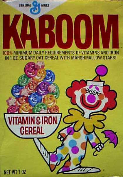 Cereal Boxes - General Mills' Kaboom