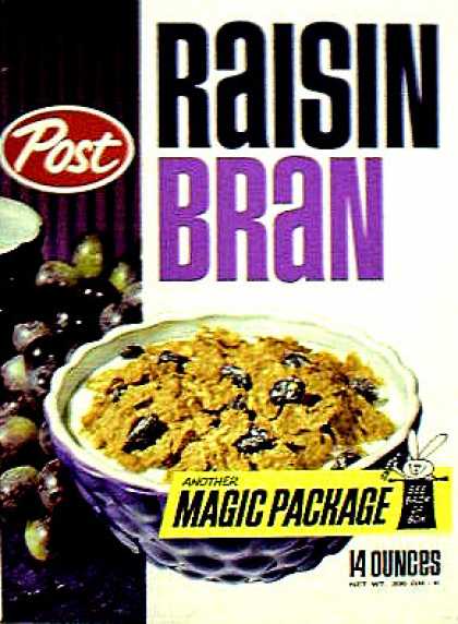 Cereal Boxes - Post Raisin Bran