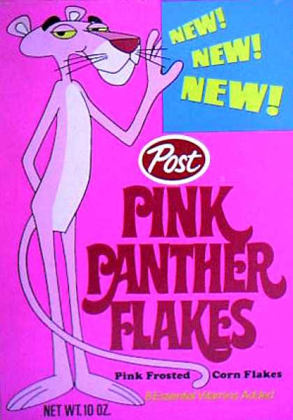 Cereal Boxes - Pink Panther