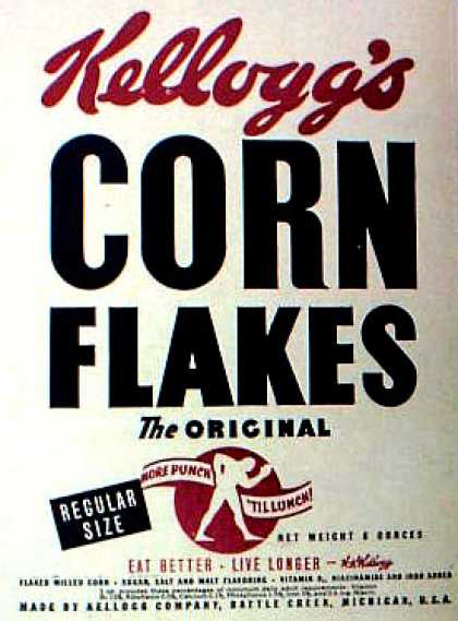 Cereal Boxes - Kellog's Cornflakes