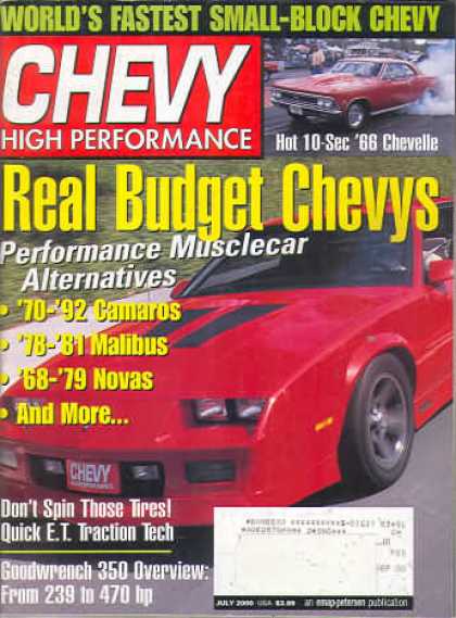 Chevy High Performance - July 2000